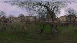 The Old Jewish Cemetery, Prague Stock Footage