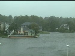 High winds and heavy rain hit Virginia Beach as Hurricane Irene makes its way up the eastern seaboard. So far only the death of an 11 year-old boy has been reported in Virginia. (Aug 27). News Clip