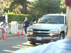Michael Jackson Tribute At Jackson Family Home Stock Footage