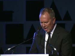 SPEECH: Michael Kors thanks everyone for his award and explains why this cause is so important Stock Footage