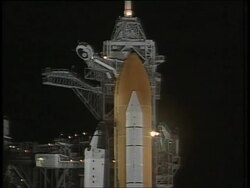 Shuttle launch News Clip