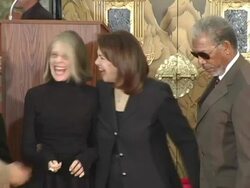 Sherry Lansing Hand and Footprint Ceremony Stock Footage