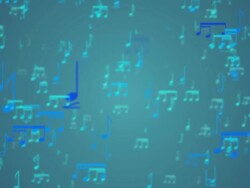 Music Notes Background - Loop Stock Footage