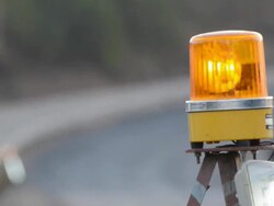 Traffic Warning Light Stock Footage