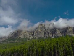 HD TIMELAPSE: Majestic Rocky Mountains Stock Footage