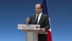 Hollande reassures business leaders and investors that euro crisis is over Instructional Video