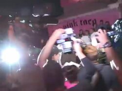 Johnny Depp Greets fans at Aerosmith Concert After Stock Footage