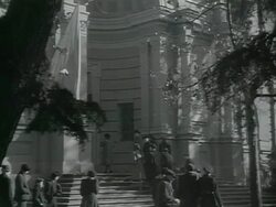 MS Propaganda exhibition for Stalins glory AUDIO / Baku, Azerbaijan Stock Footage
