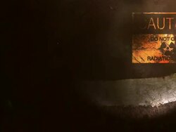 Caution radiation Air Conditioner Stock Footage