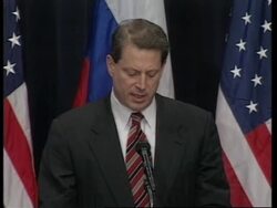 USA: WASHINGTON: RUSSIAN PM VIKTOR CHERNOMYRDIN CONTINUES VISIT News Clip