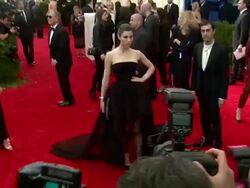 Jessica Biel at "PUNK: Chaos To Couture" Costume Institute Gala Stock Footage