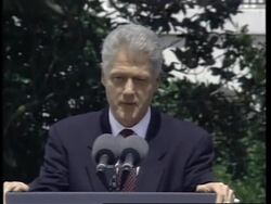 USA: WASHINGTON: PRESIDENT CLINTON MIDDLE EAST PRESS CONFERENCE News Clip