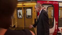 Charles and Camilla ride on underground train to mark 150th anniversary of network News Clip