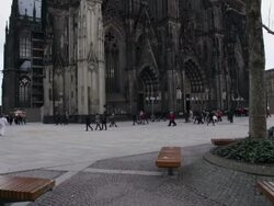 STEADYCAM: Cologne Cathedral Stock Footage