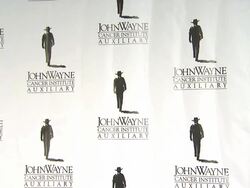 Signage at John Wayne Cancer Institute 27th Annual Stock Footage