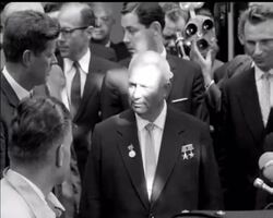 JOHN F KENNEDY AND KRUSCHEV MEET News Clip
