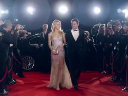 Actors on red carpet Stock Footage