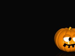 3D Funny Halloween Pumpkin Stock Footage