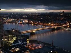 (TIME LAPSE) City at night Stock Footage