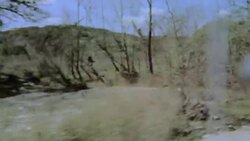 Driving shots with vintage film camera on road trip through rural Texas Stock Footage