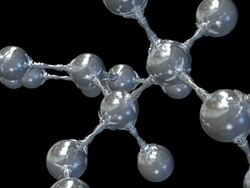 Adrenaline hormone molecule. Animation of a molecule of adrenaline, or epinephrine, a hormone and neurotransmitter. It is secreted by the adrenal glands in times of stress and stimulates the body for action in what is known as the fight or flight response Stock Footage