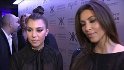 Kim and Kourtney Kardashian bring their clothing line to the UK News Clip
