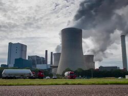 DOLLY TIME LAPSE: Power Station Stock Footage