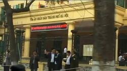 Trial of Vietnamese democracy activist, court, security Instructional Video