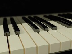 Piano Keys Stock Footage