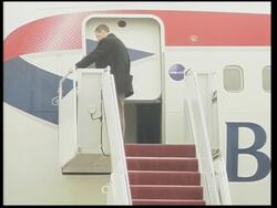 British PM arrives in Washington for talks with Bush News Clip