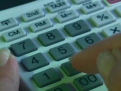 calculator video 50i Stock Footage