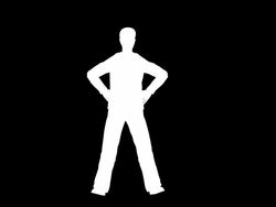 stretching exercise Silhouette Stock Footage