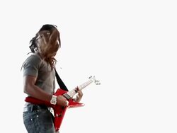 Rock Hair Guitar Stock Footage