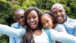 African American family taking a selfie Stock Footage