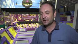 Trampoline park proves bouncing hit with children and adults News Clip