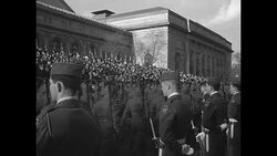 82nd paratroopers march in New York victory parade up Fifth Avenue, pass reviewing stand at Metropolitan Museum of Art News Clip