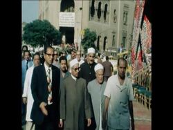 SYND 19 10 78 FUNERAL OF ABDEL HALIM MAHMOUD News Clip