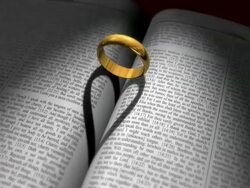 Wedding Rings and Bible Stock Footage