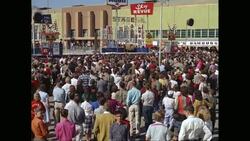 WS PAN People at State Fair of Texas / United States Stock Footage