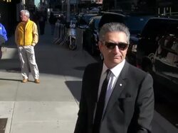 Eugene Levy arrives at the Late Show with David Le Stock Footage