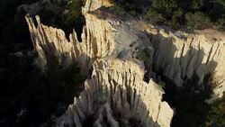 Les Orgues d'Ille sur Tet, Languedoc-Roussillon Stock Footage