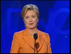 Clinton addresses convention, Obama reax News Clip