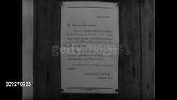 Public Notice paper on wall Instructional Video