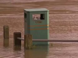 Bournemouth River Flooding in Roads News Clip