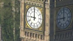 Aerial shots Houses of Parliament, Westminster in London, England News Clip