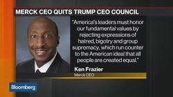 Merck CEO Quits Trump's Manufacturing Council News Clip