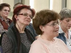 HD: Elderly Women Participating Stock Footage