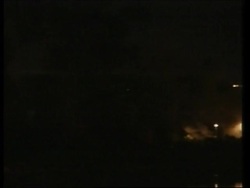 GWT:  Scenes from Thurs night attack, fires, tracer fire News Clip