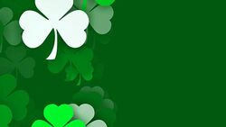 Vertical Composition, Copy Space, Shamrocks, for Saint Patrick's Day (Loopable) Stock Footage