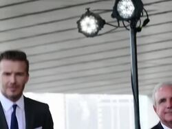 David Beckham announces plans to launch a new Major League Soccer franchise Stock Footage
